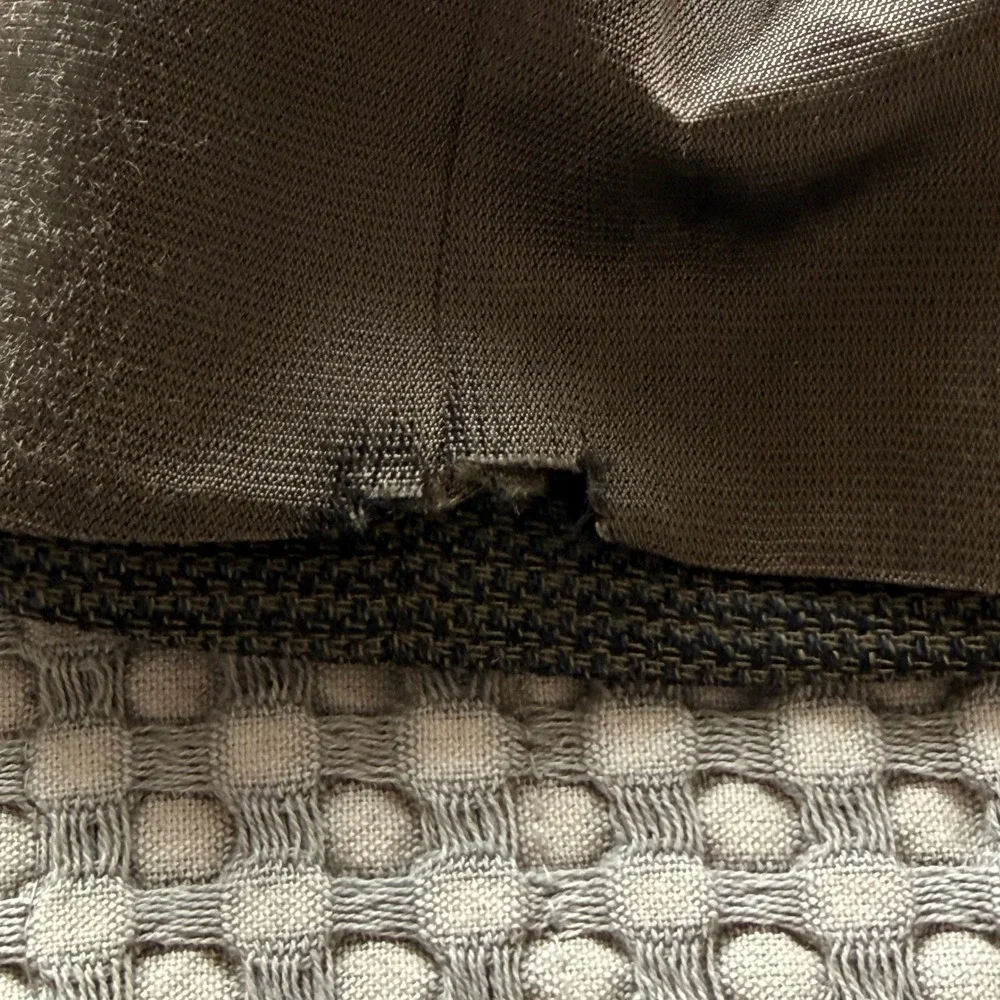 Oscar De La Renta Blazer Mens Olive Brown Micro Pattern 3 Button Sport Coat 46R‎